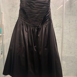 White House Black Market Strapless Black Dress